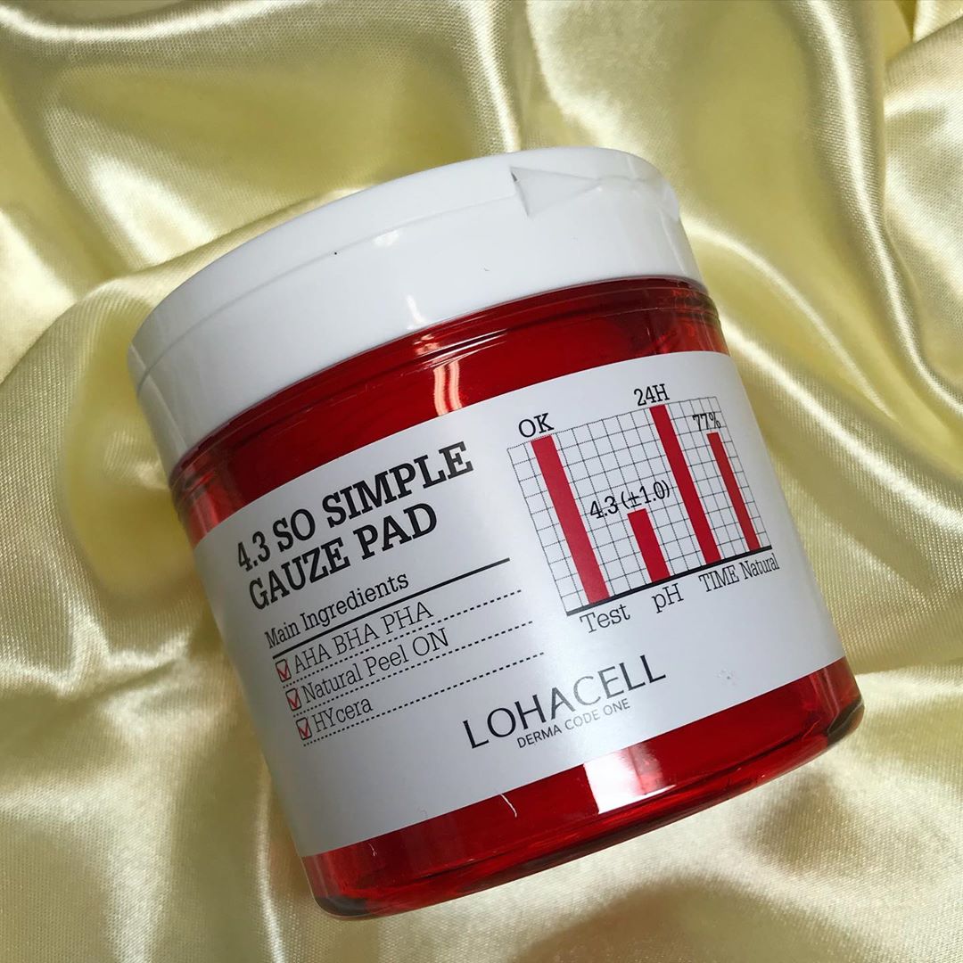 연이 on Instagram: “로하셀 쌍욕패드 4.3 쏘 심플 거즈 패드✨ [LOHACELL] 4.3 SO SIMPLE GAUZE PAD . . 🌿AHA 🌿BHA 🌿PHA ✔️Natural Peel ON HYcera ✔️3 OUT FORMULA ✔️2 in 1 양면패드…”