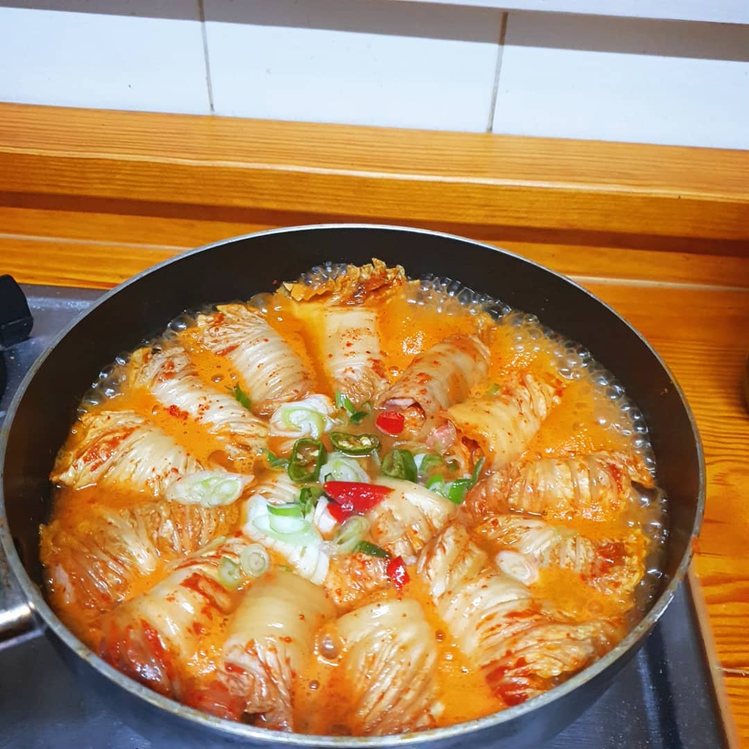 #삽겹살김치말이찜 .
.
#홈메이드 #요리 #돼지 #맛스타그램 #먹스타그램 #🐷