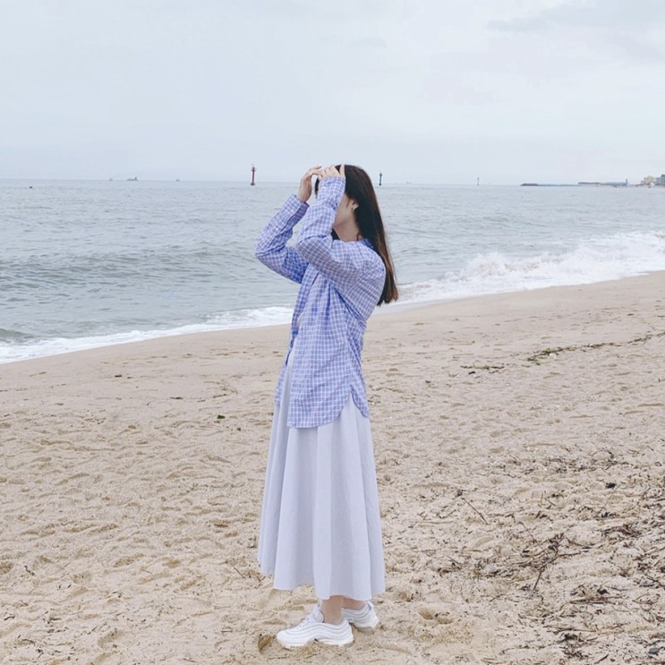 폴로 랄프로렌 구제 빈티지 셔츠 입고 강릉 주문진 해변 갔다옴