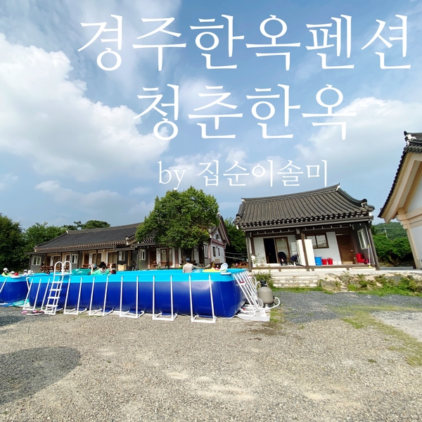 경주한옥펜션 청춘한옥 큰 수영장이 있어 아이랑 가기 좋아요