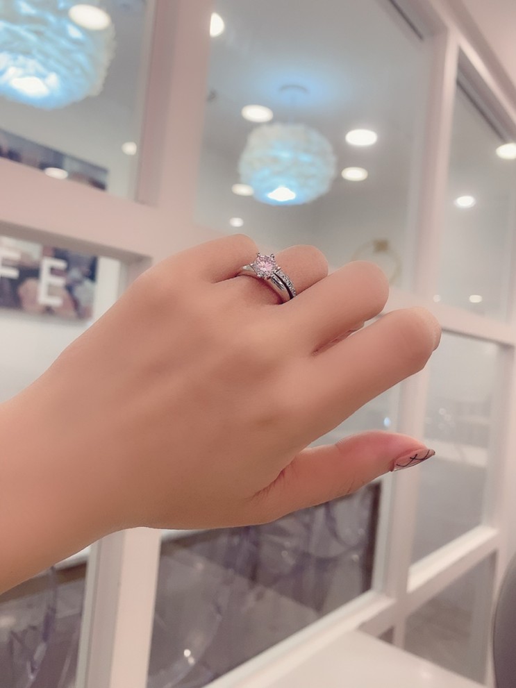 쥬얼리쇼핑몰,몽트레조 Dia 6발 다이아 큐빅 1캐럿반지 진주 웨딩 큐빅 혼주 귀걸이 반지