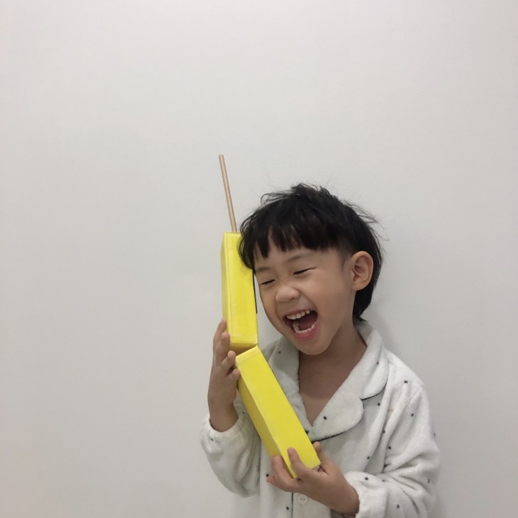 종이우유곽만들기/엄마표미술놀이/가정보육놀이/엄마표만들기/우유곽전화기/48개월아들이랑놀기