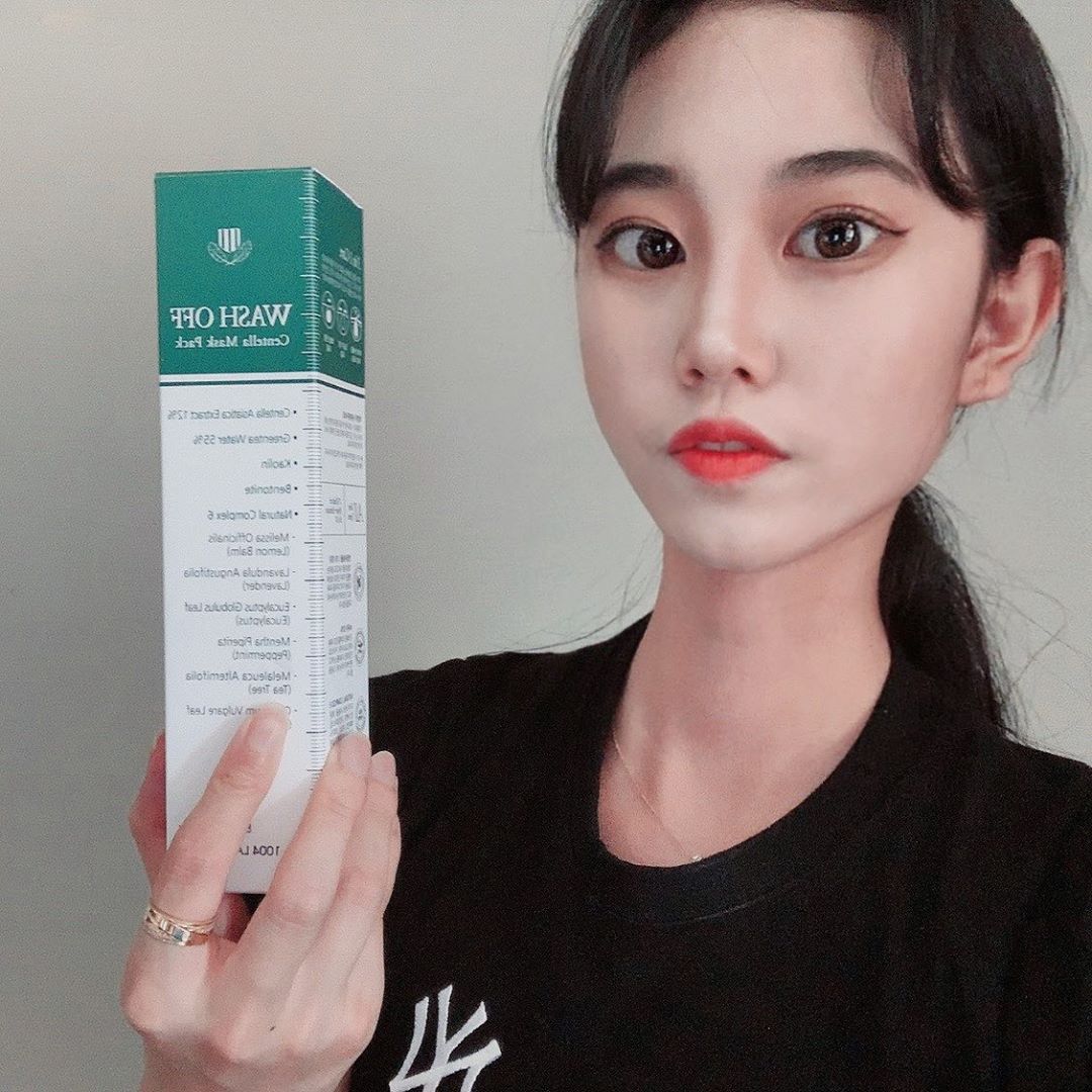 량은 on Instagram: “WASH OFF Centella Mask Pack #워시오프센텔라마스크팩 각질관리+모공수렴+보습+진정 피부짐정에좋은 병풀추출물 녹차스와 리얼 병풀 녹차가루가 함유되어 부드럽고 촉촉한 피부 결 관리에 도움을 주고 모공수렴과 각질관리에 도움을 줘요‼️…”