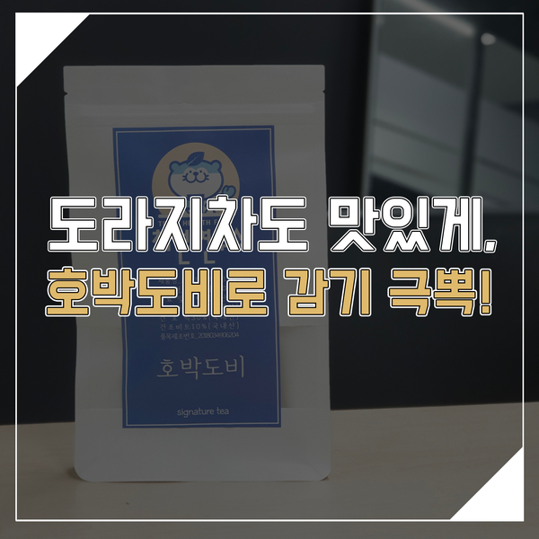 도라지차도 티백으로 맛있게 즐기는 호박도비로 감기 극뽁!