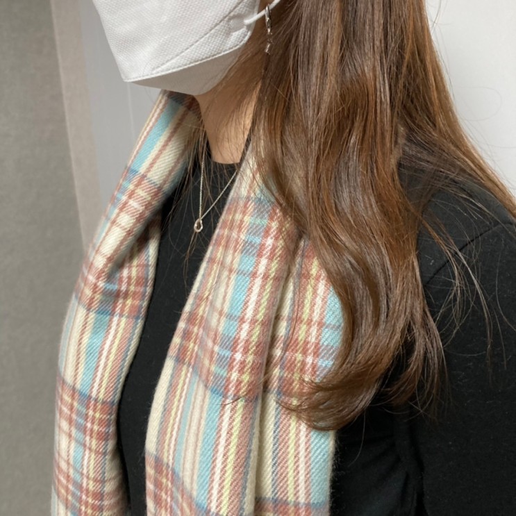 여자 머플러 추천 얼모스트블루  득템 성공!