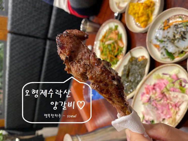 의정부맛집 오형제수락산양갈비
