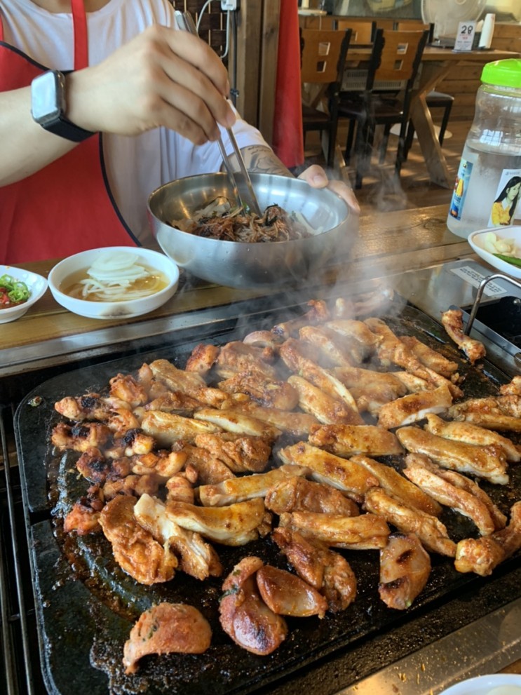 [남양주맛집] 북한강이 보이는 돌판 닭갈비 : 어머조개닭 🐓