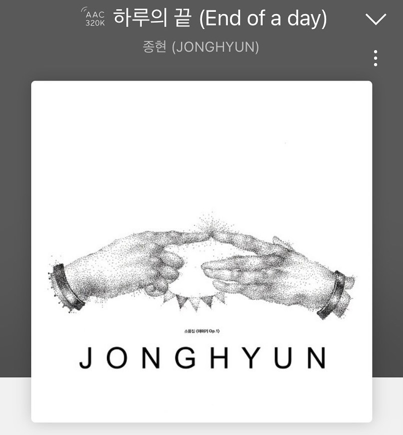많이 위로 받았던 곡인데 이런 날만 듣는 것이 전부가 되어버렸네. 너의 음악이 너무 그립다. 시간 참 빨라.

#wishyouwerehere #imissu #종현