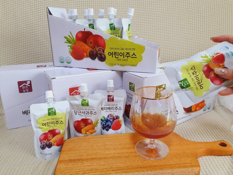 안전하고 건강한 어린이주스 맑은농장 과채주스