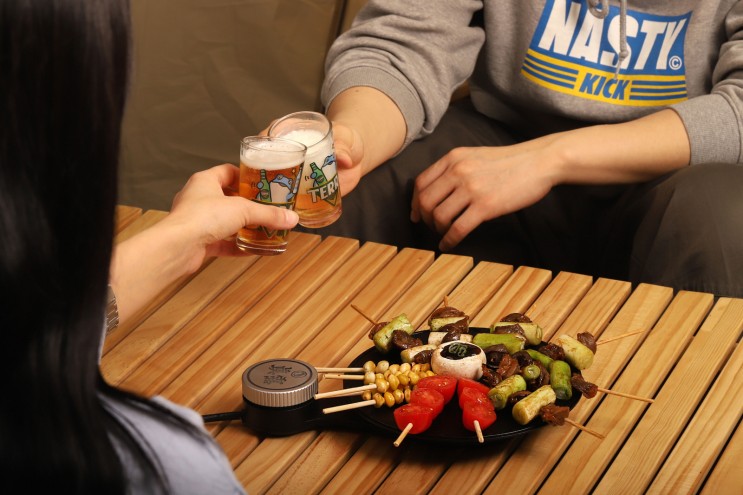 진로x레가토 미니멀한 사이즈에 전기그릴