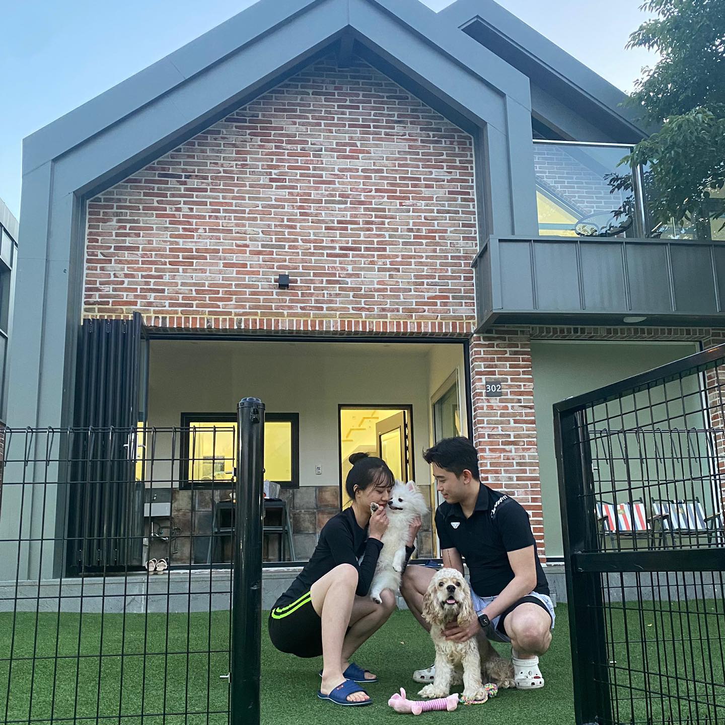 물놀이에 진심인 댕댕이