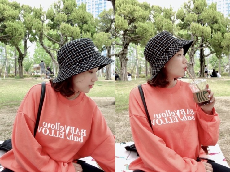 더블유브이프로젝트 티타임 버킷햇, 두 가지 스타일로 착용 가능한 벙거지모자 추천 :) ♥