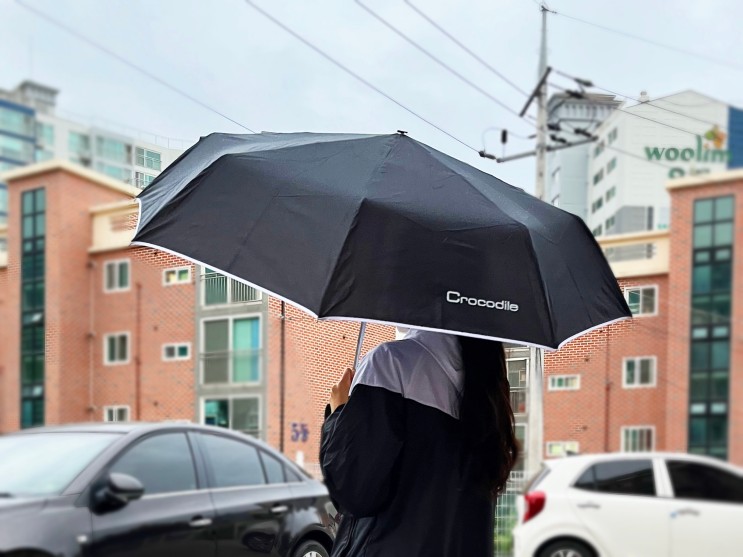 가벼운 접이식 우산 추천 / 크로커다일 3단 자동우산