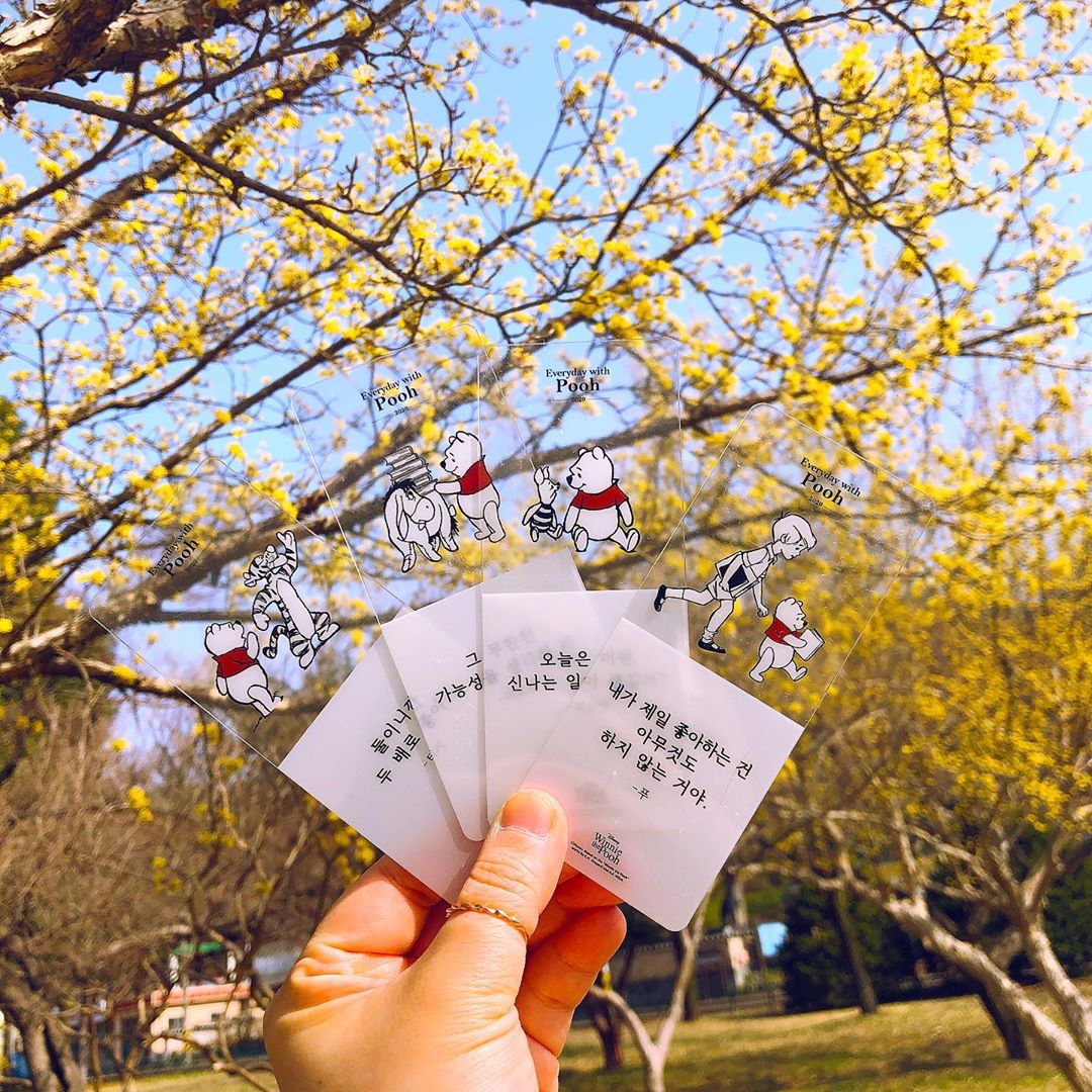 Hell_o♡ on Instagram: “작년에이어 올해도♥ 2020년 #에브리데이푸 앞모습은 물론 뒷모습도 매덩인 #푸우 사랑스런 곰돌이푸 굿즈가 나와서 내맘도 설렌당 둑은둑은 통통튀는 티거 소심하지만 사랑스런 피그렛 우울하지만 다정한 이요르 만나러가요…”