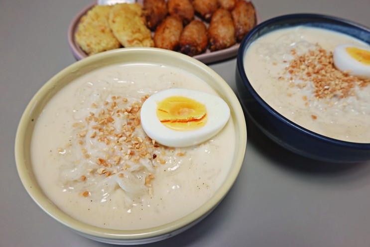 콩물 추천 - 집에서 진한 콩국물로 콩국수 만들기는 두부미가로 선택!