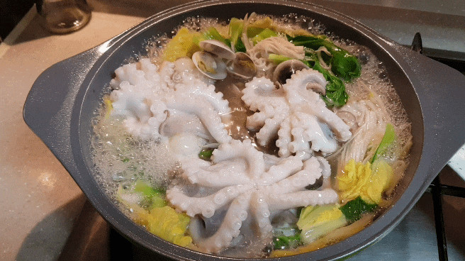 알배기 쭈꾸미샤브샤브만들기-제철 봄쭈꾸미 인터넷주문은 식욕점에서