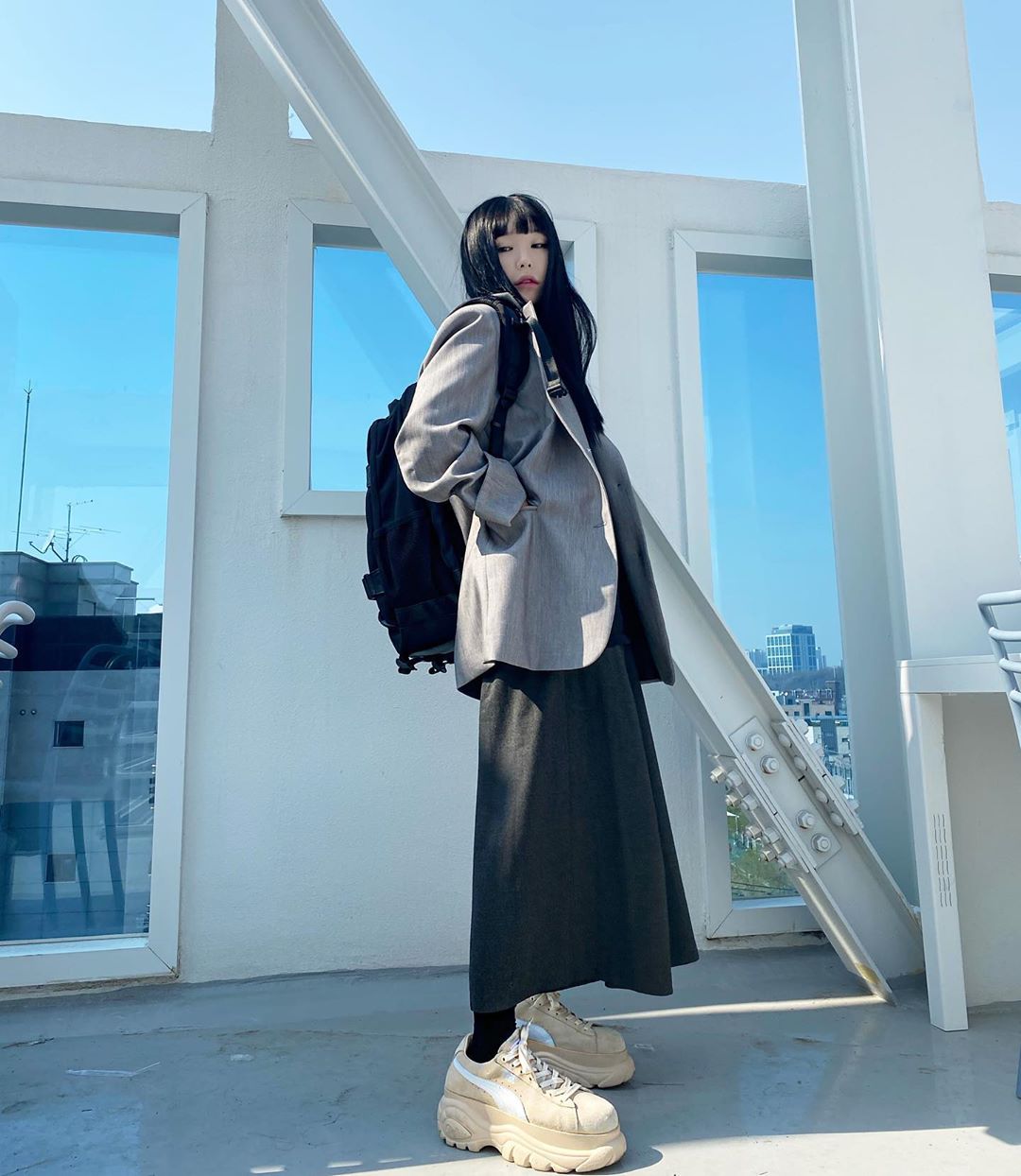 アン ダスル on Instagram: “- 가방은 MONSTER REPUBLIC!  얇은 Poly 소재가 아니구  Nylon 고급 소재로 제작되서  내구성이 완전 gooooooooooood♥♡ - - 👉🏻http://mss.kr/933160 (무신사 단독 상품 / 단독 판매 진행중)…”