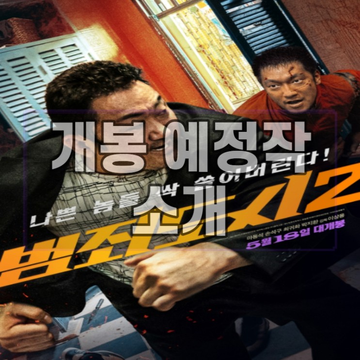 [2022년 05월] 영화 개봉예정작 소개 : 범죄도시 2
