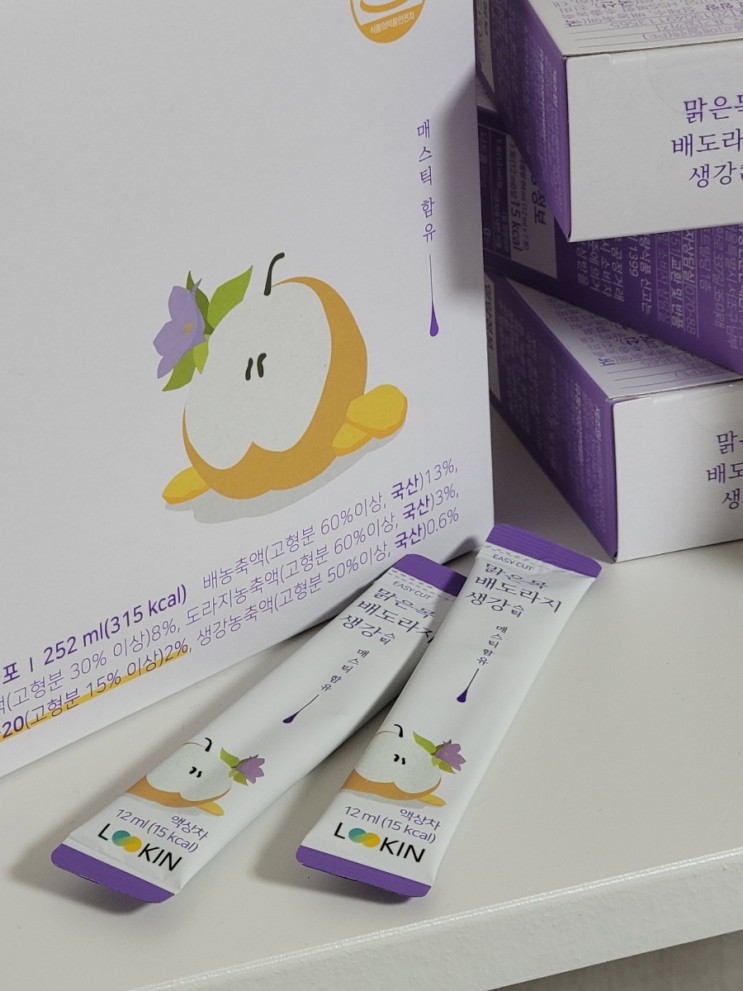 인후통에는 루킨 맑은목 배도라지 생강스틱!