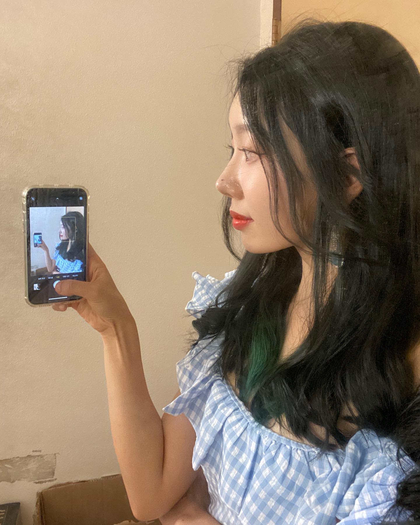 셀카 이렇게 찍어보셔유🥹💙 #셀피 #셀카 #selfie #selca