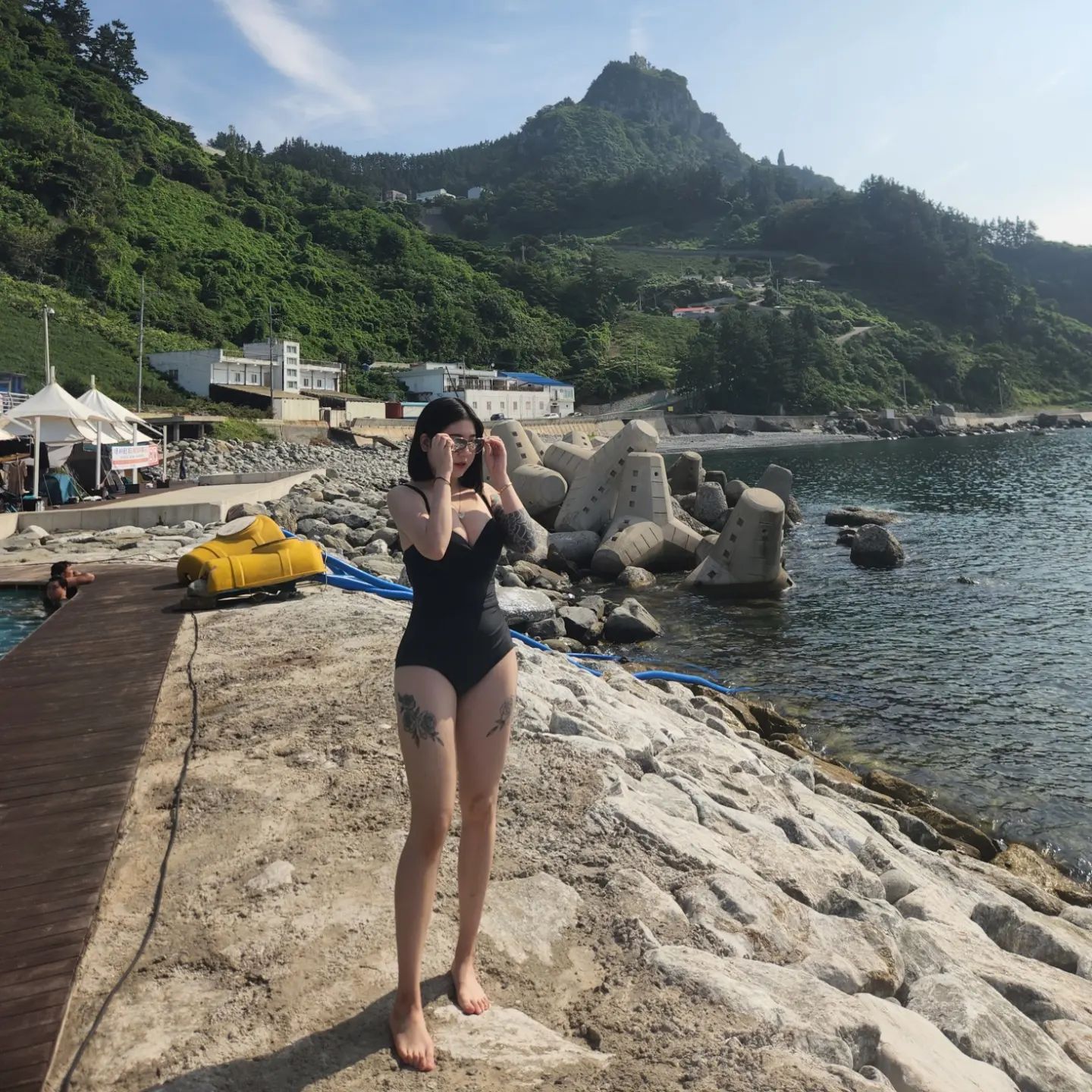 첨벙첨벙 올해 첫 수영복
