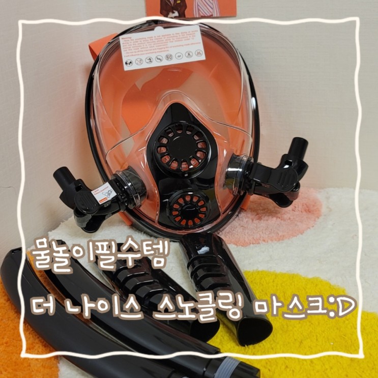 물놀이필수템 더 나이스 스노쿨링 마스크 사용후기 :D