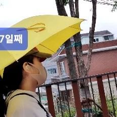 비오는 날은

환한 옷을 입고 걷자

노랑 우산은

나를 지켜주는 아이템

시원한 보슬비에

더 즐거운 발걸음들이다

게으른 업로드이지만

매일 걷기는 해야지

#오운완 #매일걷기 #루틴만보걷기 #50대걷기 #만보인증 #만보92일 #만보93일 #만보94일 #만보95일 #만보96일째