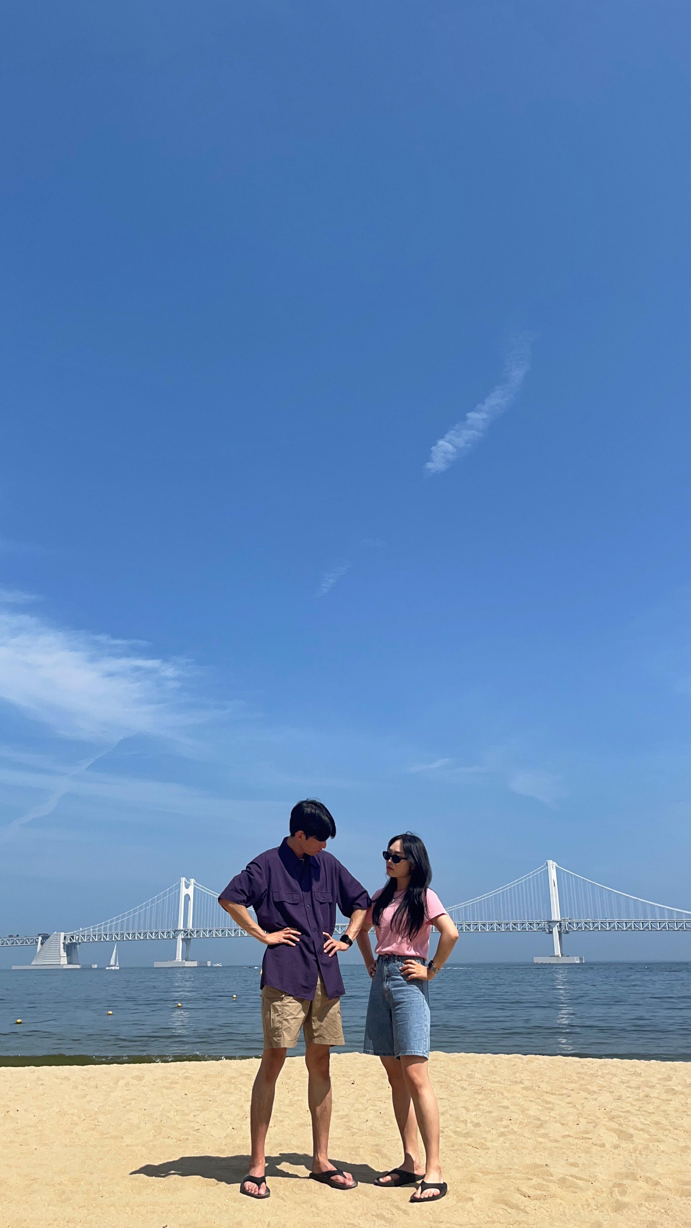 광안대교 바라보며 사진📸
