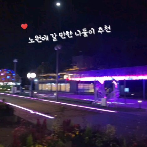 #노원불빛정원✨ 
무료로 이렇게 감성 가득한 밤을 보낼 수 있다니~
#노원데이트코스추천 합니당~
맛있는 저녁 먹고 #화랑대철도공원🚂 한바퀴 돌면 힐링힐링~아이들도 엄청 좋아합니다!