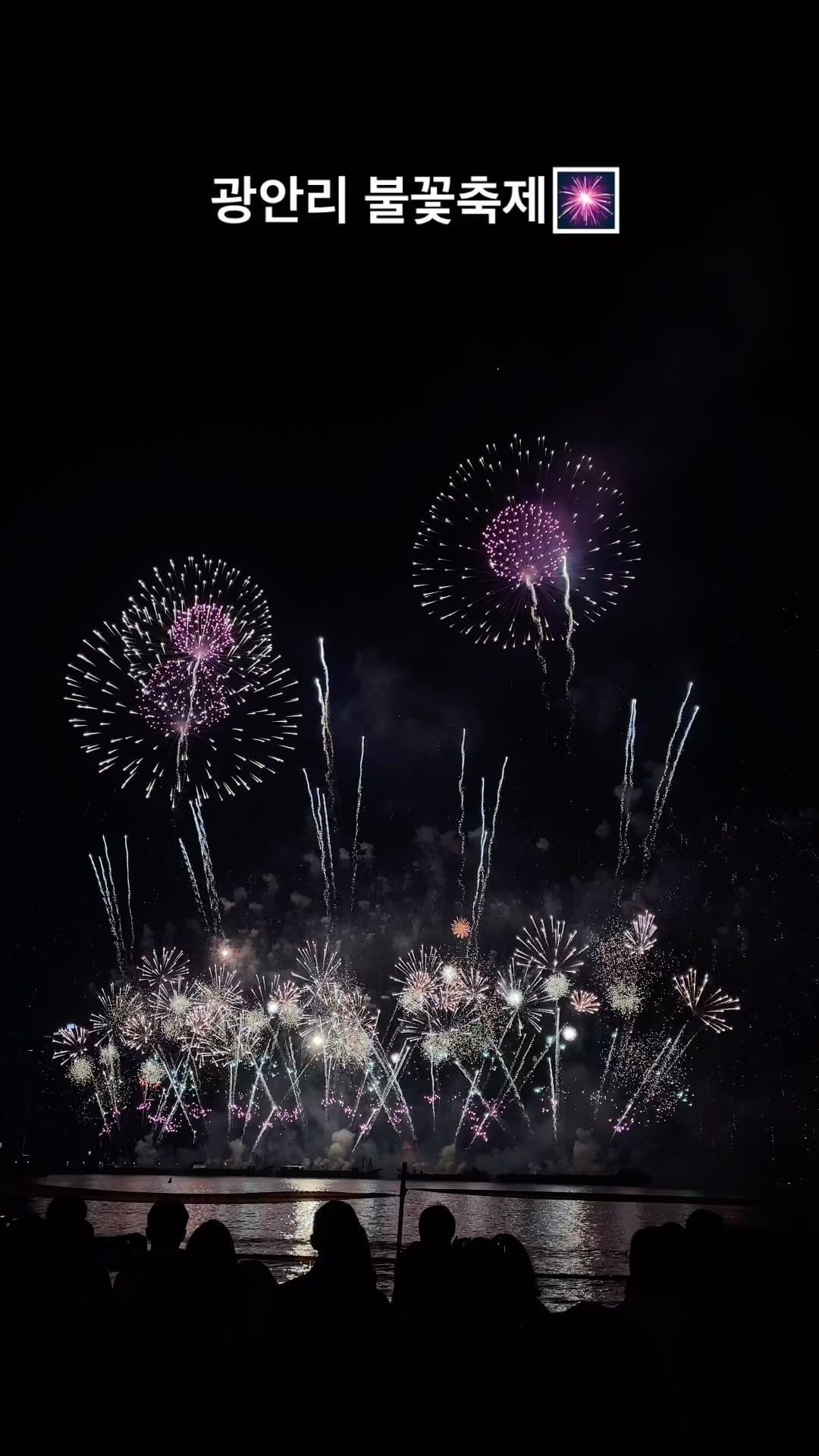 일주일만에 기록하는 광안리 불꽃축제❤️
시작하기 전에 비가 왔는데도 사람들 엄청 부지런하더라구요🥲

2시간전에 갔는데 중앙은 바로 포기하고 금련산역 방향에서 구경(•̥̥̥⌓•̥̥̥) ᰔ ♥  그래도 너무 예뻤던 불꽃축제 내년에도 갈 수 있길😃🩷