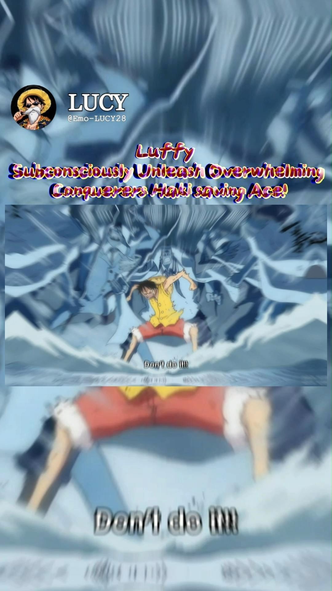 Luffy Subconsciously Unleash Overwhelming Conquerers Haki saving Ace! #onepiece #reelsfypシ #reels2023 #reelsvideo #reelsfb #animeedit #anime