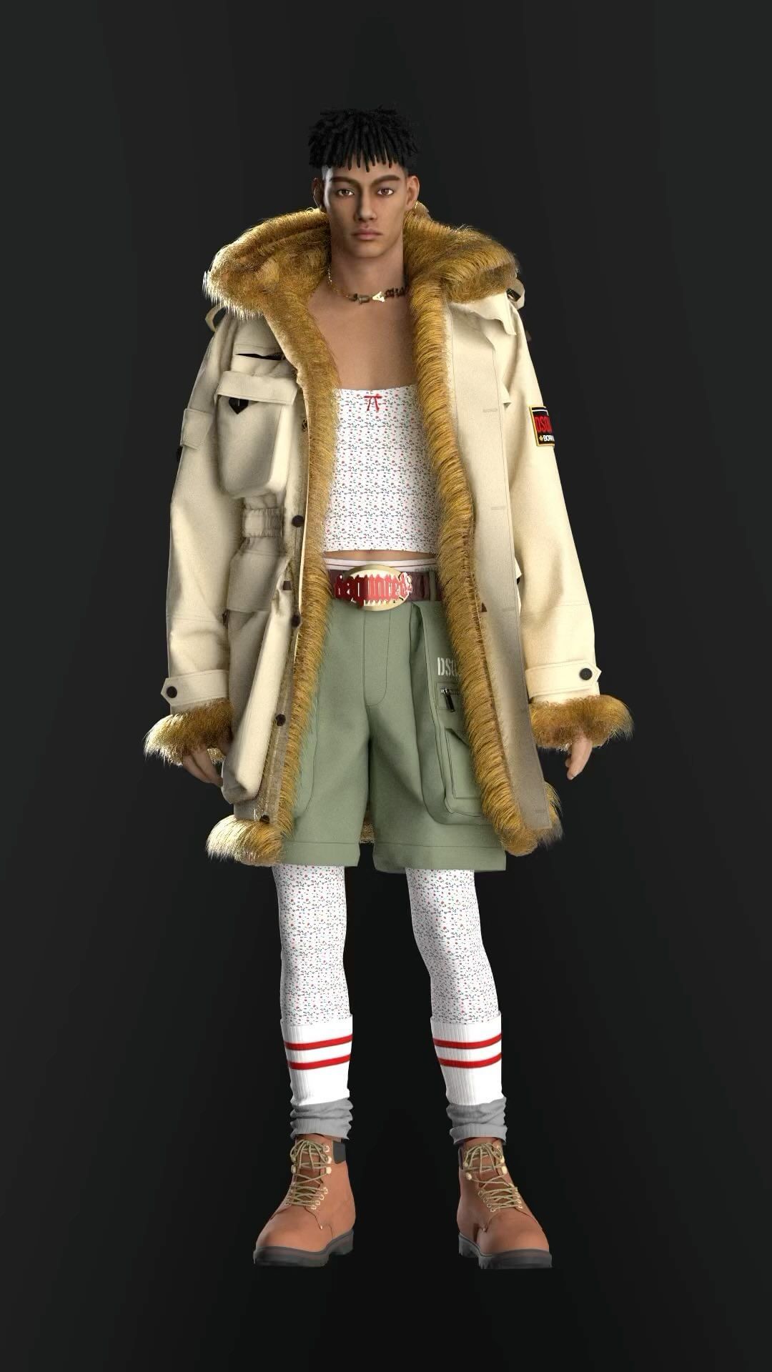 dsquared2 fw23 personal work
@dsquared2 @itsclo3d 

#clo3d #clo #digitalart #digitalfashion #3dfashion #3dart #y2k #y2kfashion