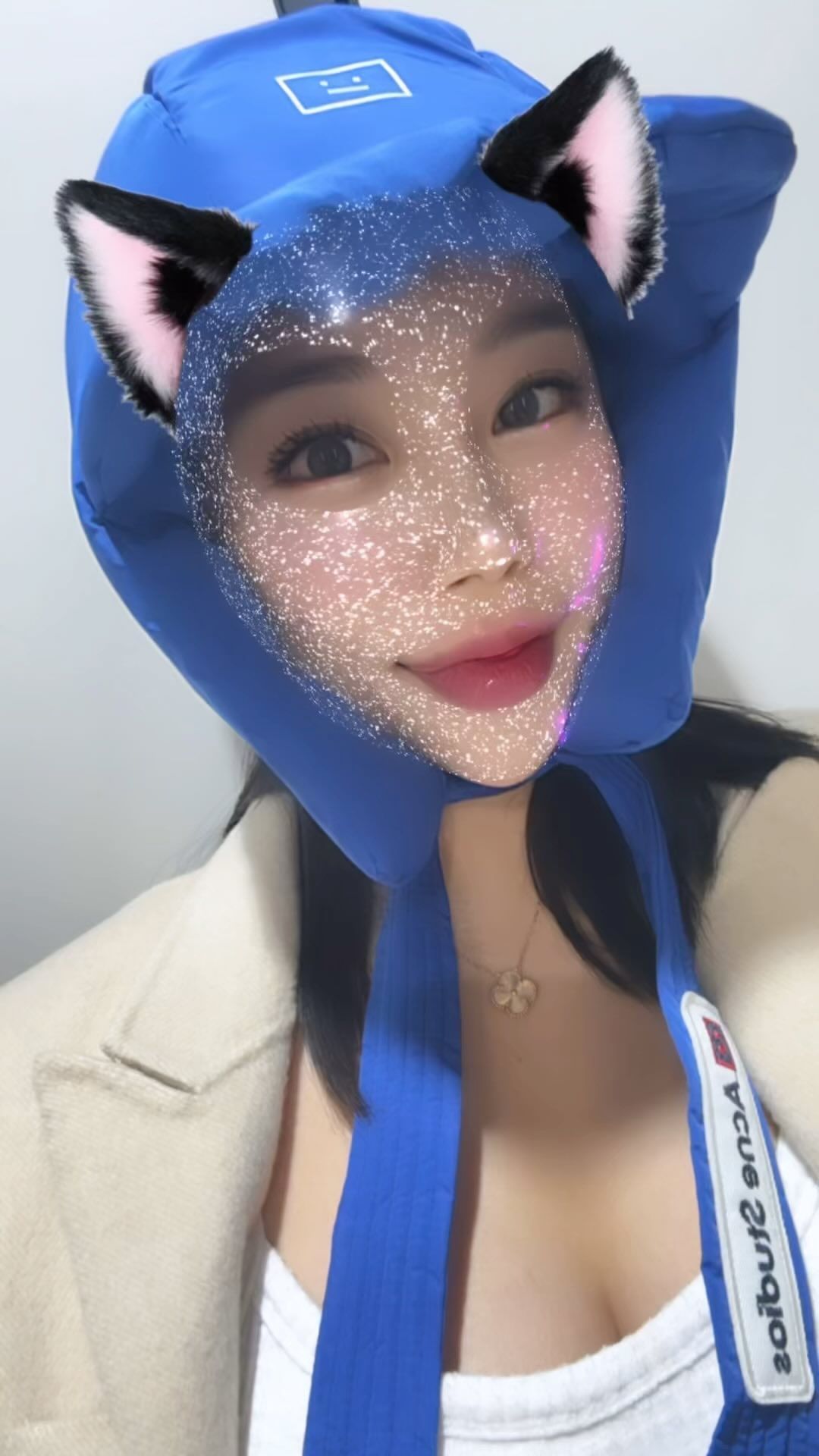 나도 냥이 머리에 쓰구 찍구 십다궁ㅇ!!!! 올만에 맘에드는 귀여운 아이템 장챡! 요거 구매 가능해요 🙋🏻‍♀️ 디엠주세용! 🤠 택배도착하자마쟈 쓴다고,,,,, 믹스매치 미쳐버림 ㅎㅎ;