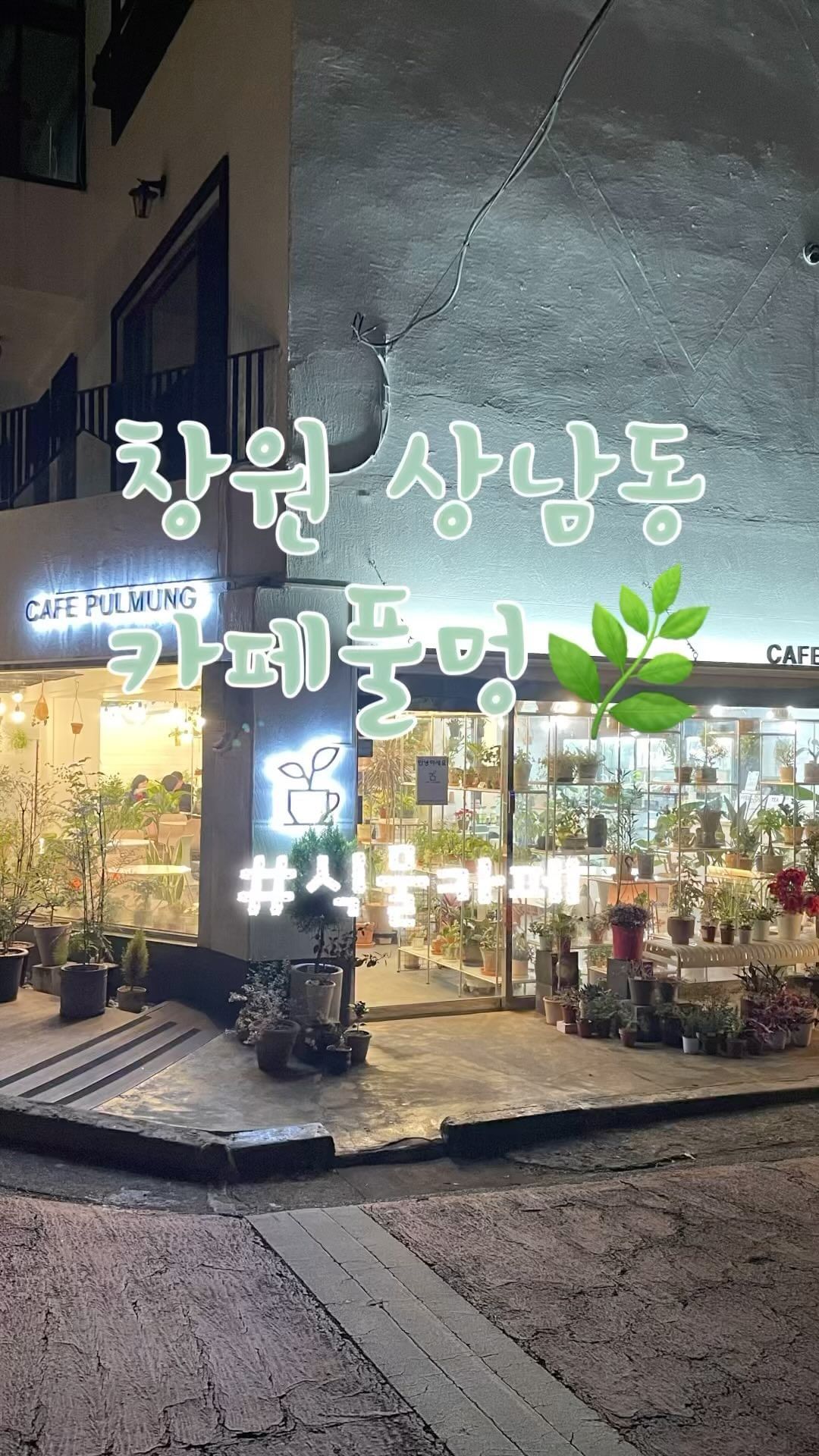 동네가 한적하고 조용해 분위기 너무 좋고,
지금 날씨에 딱인 식물카페 🪴

📍경남 창원시 성산구 단정로114번길 6 1층
⏰매일 10:00-22:00
📞0507-1363-8697
🅿️주차장X, 카페 앞과 옆 길가 가능, 
동산초등학교,순복음교회 주차(카페풀멍 인스타 참고)

풀멍하며 커피 한잔해요🤍