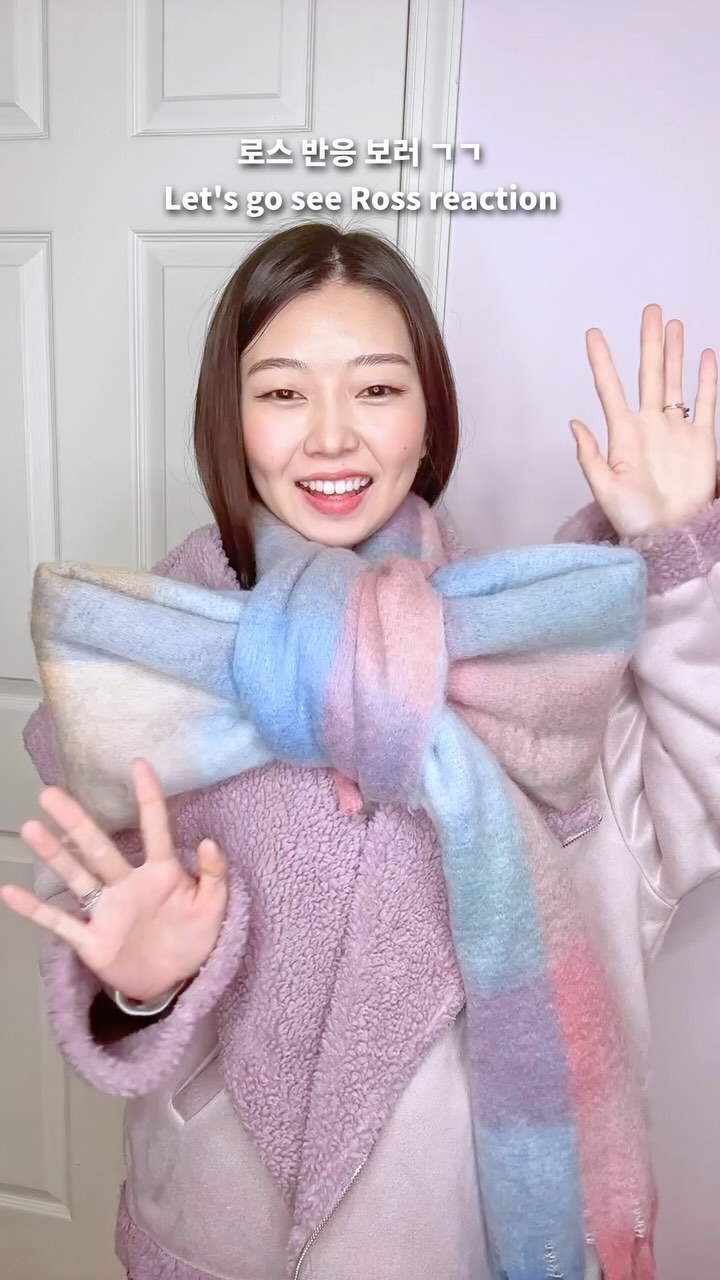남친이 좋아하는 목도리 매는 방법 +반응 #패션 #패션코디 #오오티디 #커플 #리액션 #광고아님