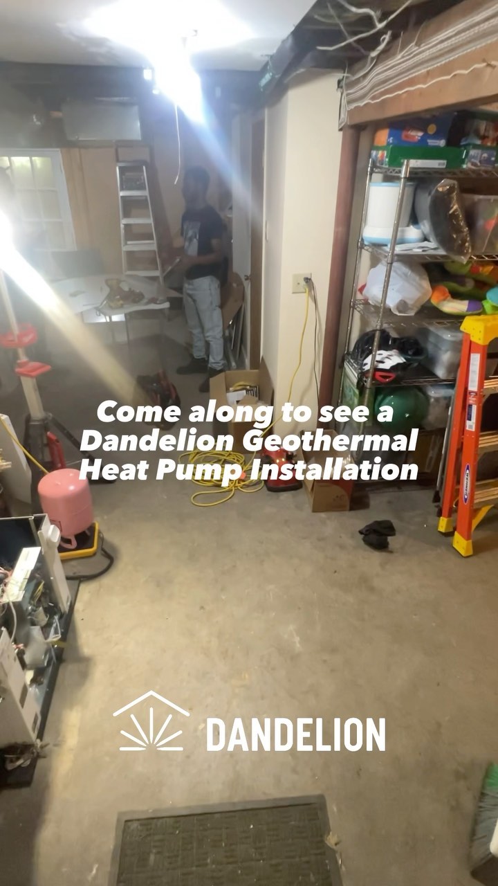 Come see a Dandelion Geothermal heat pump installation first-hand 🏡 This is the part in our process that connects the ground loop to your system. 

Fun-fact: Everything is made custom on the spot to fit your home so you’ll barely notice it’s there. 

Click the link in our bio to see if your home qualifies for Geothermal