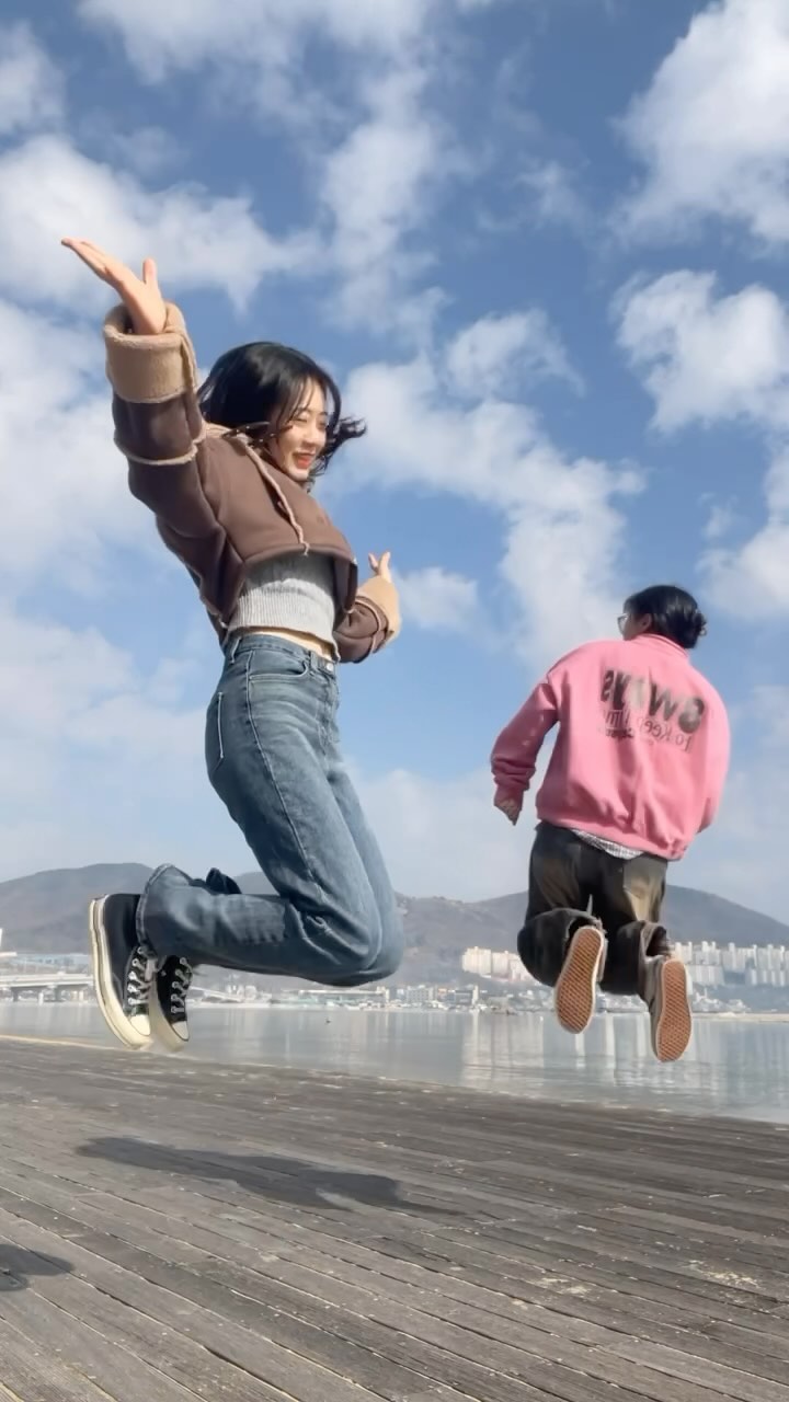 여수 바다 앞에서 1시간 동안 춤추기 🥸🥸