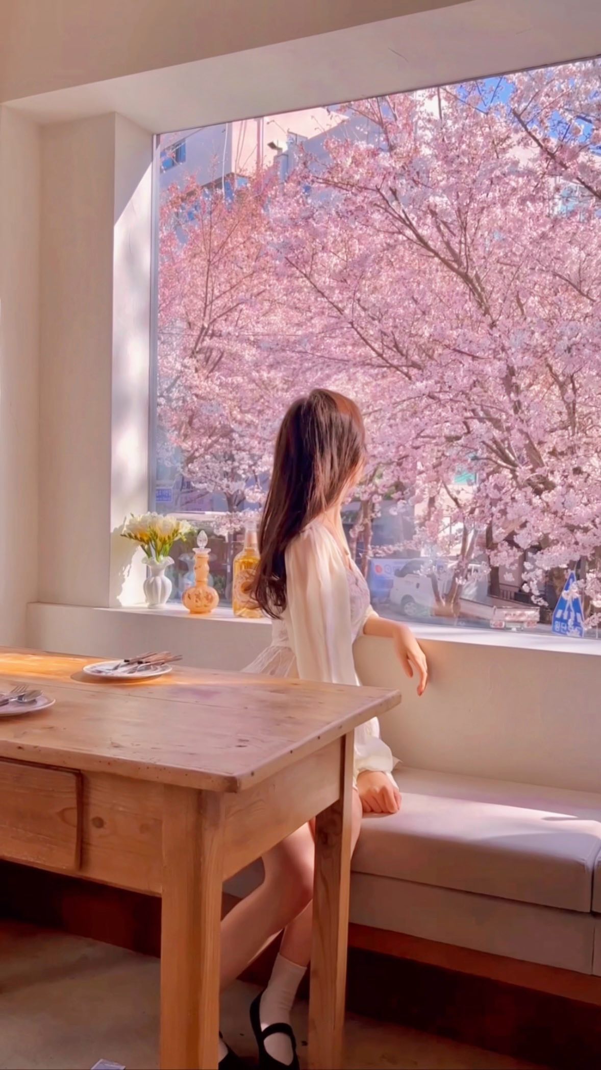3월 가기 좋은 서울 벚꽃카페 미리 저장해두세요🌸🩷
 
대흥역에 벚꽃이 진짜 예쁘게 피는거 다들 아시나요..?
특히 제가 작년에 가본 디어모먼트 추천해드리고 싶어요!
벚꽃 개화하면 창가에서 마구마구 감상할 수 있을거 같으니
미리 저장 필수! 이번 봄에 꼭 다녀오세요~🫶🏼
 
🌸 벚꽃 개화 시점
작년 기준 3/26에 다녀왔는데 80~90% 정도 폈어요!
 
🌸 예약 꿀팁
예약방식과 시기는 디어모먼트 카페 계정을 통해
안내해주신다고 하니 추후 이 글에 업데이트 해두겠습니다 :)

🌸 좌석 꿀팁
창가자리 다 예쁘지만 저는 3번 자리에 앉았어요.
작년 기준으로 말씀드리면 좌석 지정은 불가능하였으나
예약 시 말씀드리면 반영해주시려고 하셨어요✨
 
📍 디어모먼트 @dear._.moment
🩷 서울 마포구 대흥로 80-34 2층
 
#디어모먼트 #벚꽃명소 #벚꽃카페