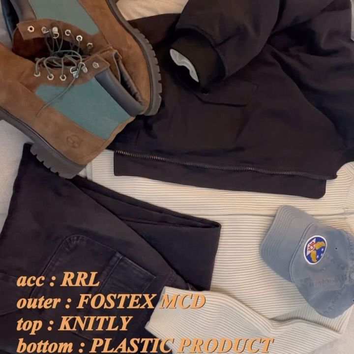 acc : @ralphlauren 
outer : @fostexgarments 
top : @knitly_seoul 
bottom : @plastic_product 
shoes : @thisisneverthat @timberland 

#패션릴스 #남자코디추천 #팀버랜드 #항공점퍼코디 #casualstylemen