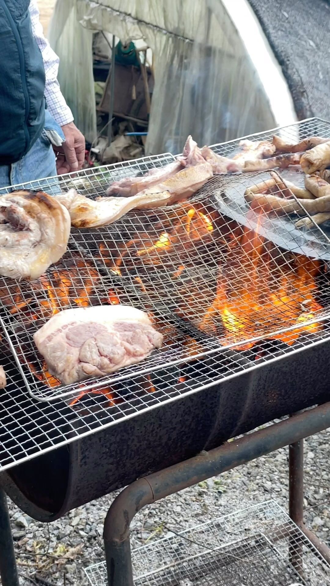 숯불에 구운 막창 😄