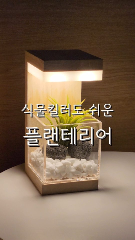 #광고 지맘 취향 저격 💚
플렌테리어를 꿈꾸지만 관리가 어려워 망설여 지시는 분들께딱인
모던포인트 무선 플랜테리어 소개해 드려요.

우드프레임은 핸드메이드 제작으로 
고급스러움과 자연스러움이 함께 느껴지는 제품이랍니다.

기본 구성품들을 순서대로 담아주기만 하면 나만의 작은 정원이 완성되어요.

간단한 터치로 3단 밝기 조절을 할수 있고 
USB 충전으로 간편하게 사용 할 수 있어요.
*무선/유선 사용가능

침실에 두면 조금더 분위기 있고 고급스럽게 해주고,
책상이나 거실에 두어도 잘 어울러 진답니다.

🌿이오난사, 스칸디아모스는 관리하기 쉬울 뿐만 아니라
공기정화에도 도움을 주기에 더 좋아요.

원목이 주는 따뜻함과 동시 세련된 느낌으로
집들이나 개업 🎁선물로도 딱이랍니다.

쉽게 완성되는 나만의 테라리움 DIY로 플랜테리어 해 보세요.

👉🏻@modernpoint_

#무드등 #무드등추천 #집들이선물 #집들이선물추천 #집꾸미기 #인테리어소품 #플랜테리어 #원목무드등 #식물무드등 #모던포인트
