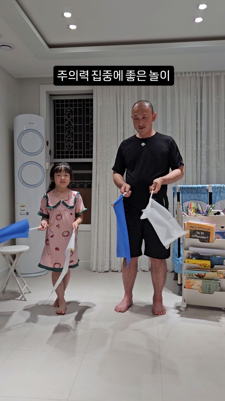 #주의력향상 #청백백기게임 #아이놀이