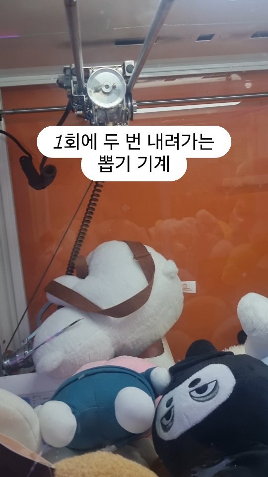 왜 두 번씩 내려가는거야
#처음 본 #뽑기기계

#인형뽑기 #백곰 겟 😎