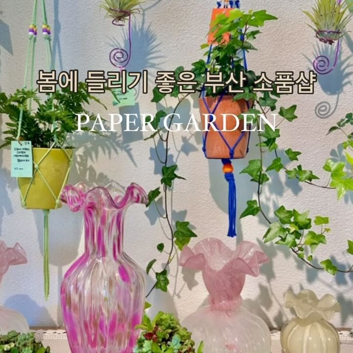 녹색식물 가득한 부산소품샵 #페이퍼가든

취향 비슷한 친구가 데려다준 페이퍼가든 부산본점.
앞전에 소개해드린 전포동소품샵 브라켓테이블이랑 가까운곳에 위치해서 같이 둘러보기 좋답니다

리빙관련 소품 외에도 여러 종류의 식물이 많아서 구경하는것만으로도 힐링 되더라구요🌿
직원분도 친절하시고 식물관련 궁금한점들도 잘 알려주셨어요!

유니크한 디자인의 꽃병, 다양한 사이즈의 식물화분, 행잉식물도 많이 디피 되어있으니까 봄맞이 반려식물 들여볼 계획있으시다면 꼭 한번 방문해보시길 추천드려요🪴

#소품샵투어 #부산소품샵 #전포동소품샵 #페이퍼가든리빙 #식물선물 #페이퍼가든부산본점 #플랜테리어