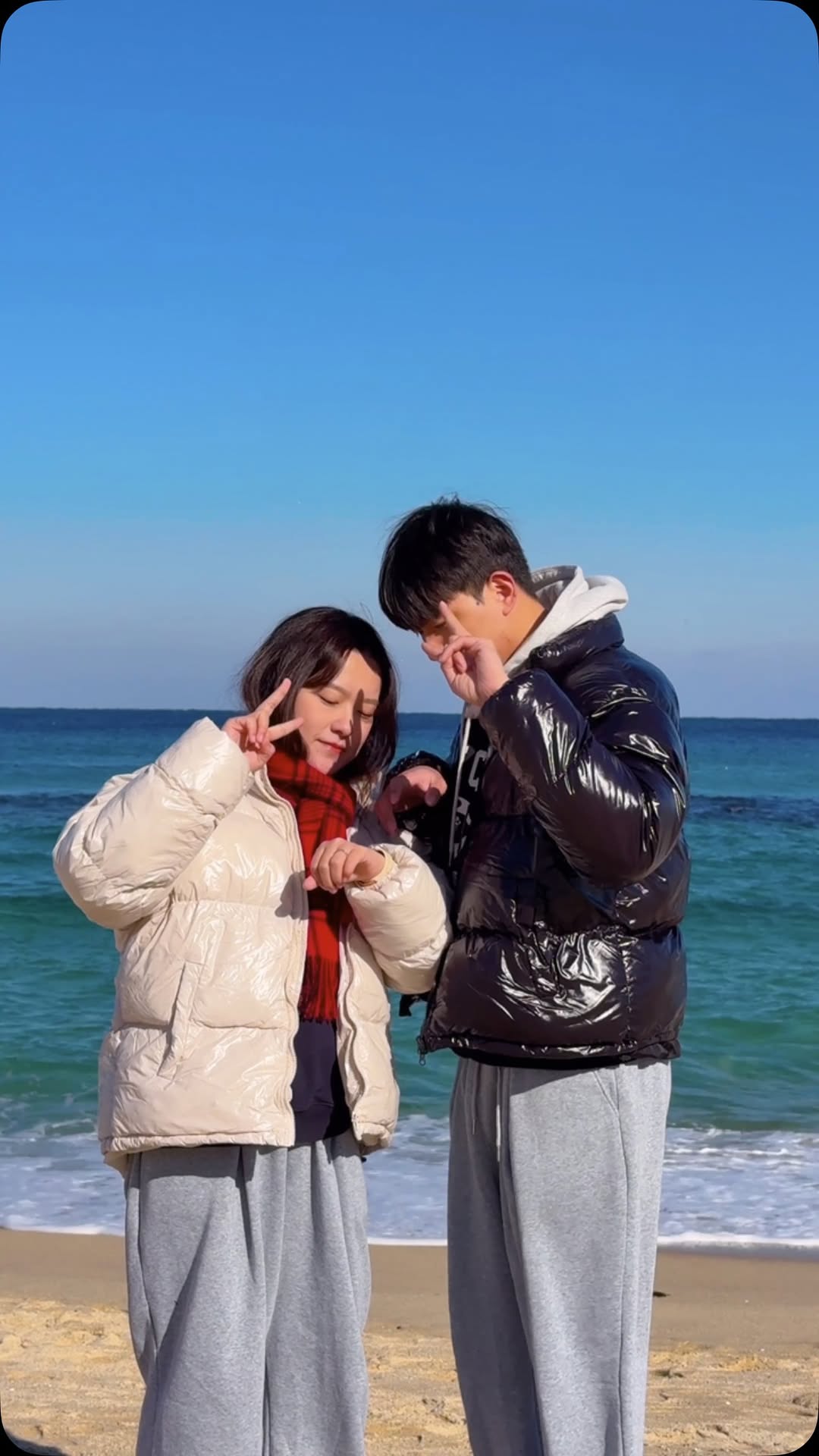겨울 예쁜 강릉바다 🧚