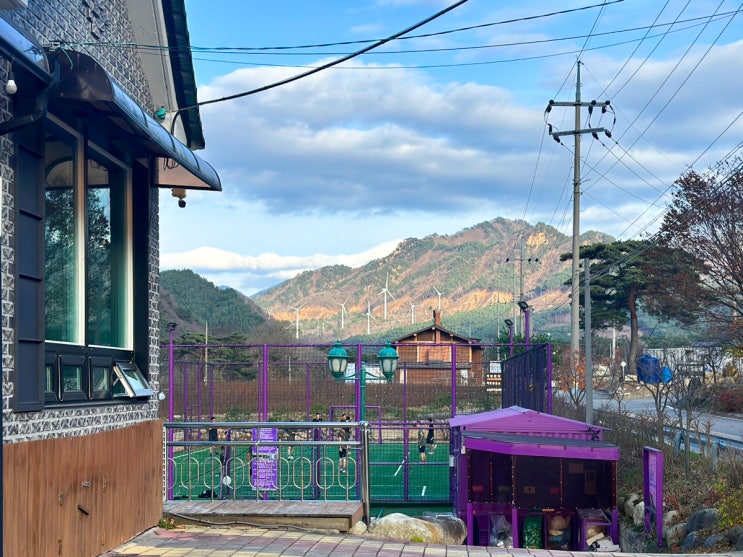 인제펜션 추천 겨울여행에 좋은 찜질방이 있는 보라빛낭만펜션
