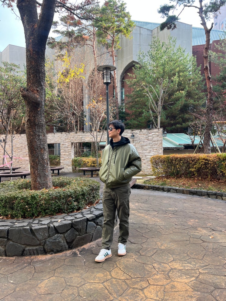 겨울패딩추천 스탠다드에러 남녀공용 패딩 87-STAN100 유틸리티 후드 벌룬 레이어드 레더 패딩