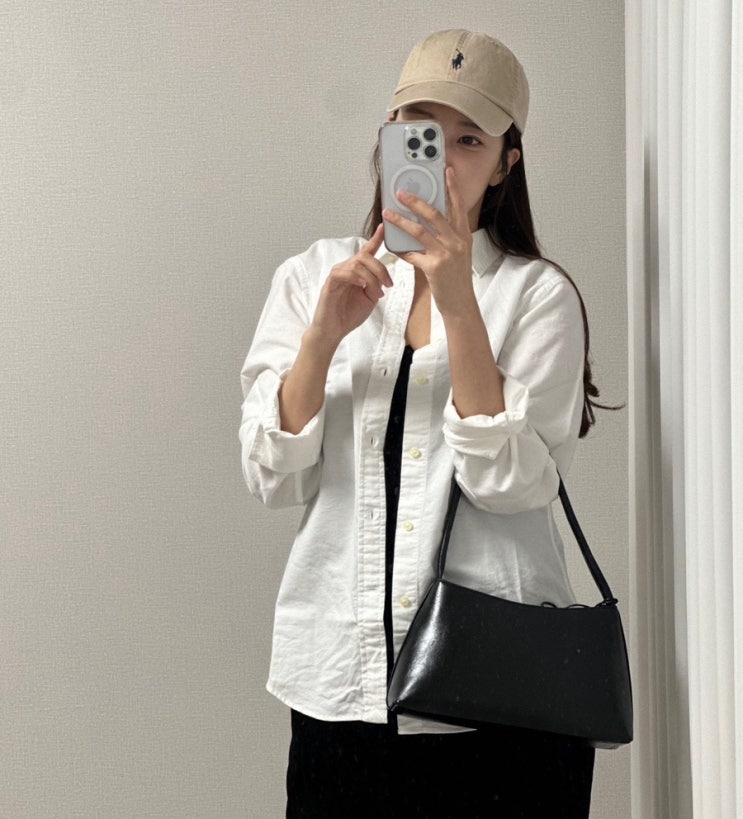 디자이너 미니백, 오사와 트라이 키링 레더 숄더백