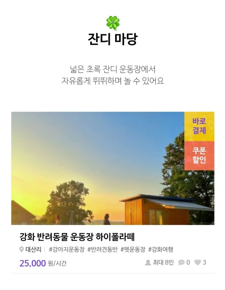 애견동반 강아지 운동장 국내가볼만한 곳