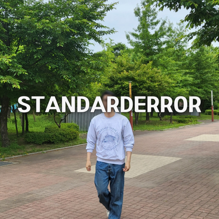 남자 데일리룩 긴팔티 맨투맨추천 스탠다드에러